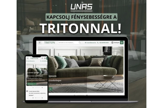 Ismerd meg az Unas legújabb sablonját: A Tritonnal fénysebességre kapcsolhatod a webshopodat